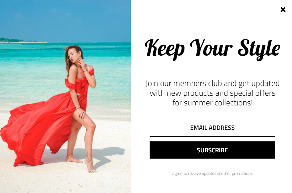 Free Convert visitors into Customers with Summer Style
