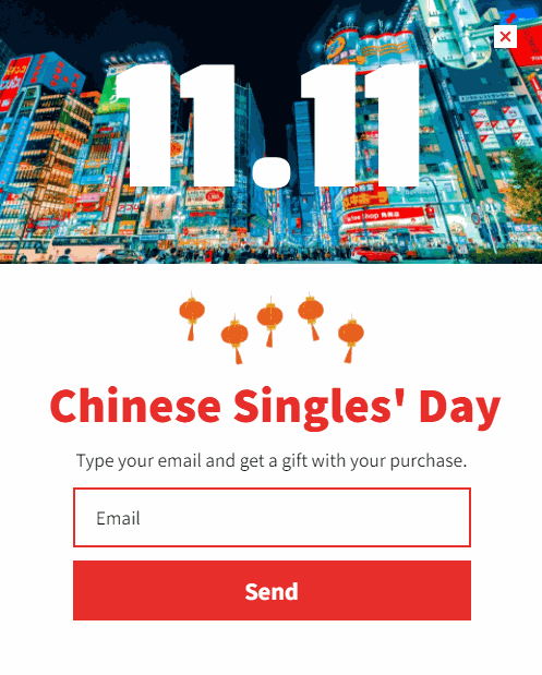 Convert visitors into Customers with Chinese Singles' Day