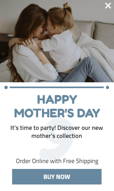 Free Creative Mother's Day for promoting sales and deals on your website