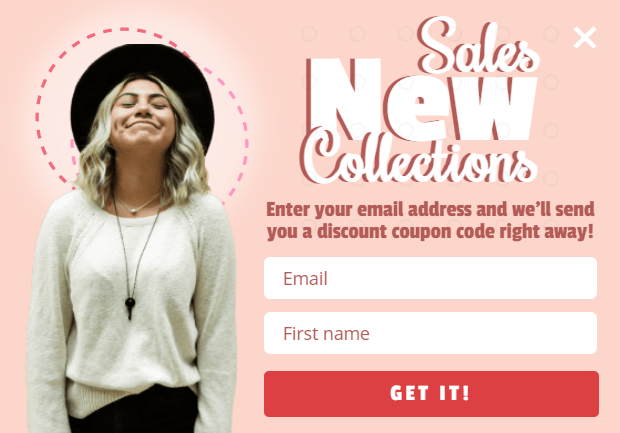 Free New sales collection popup