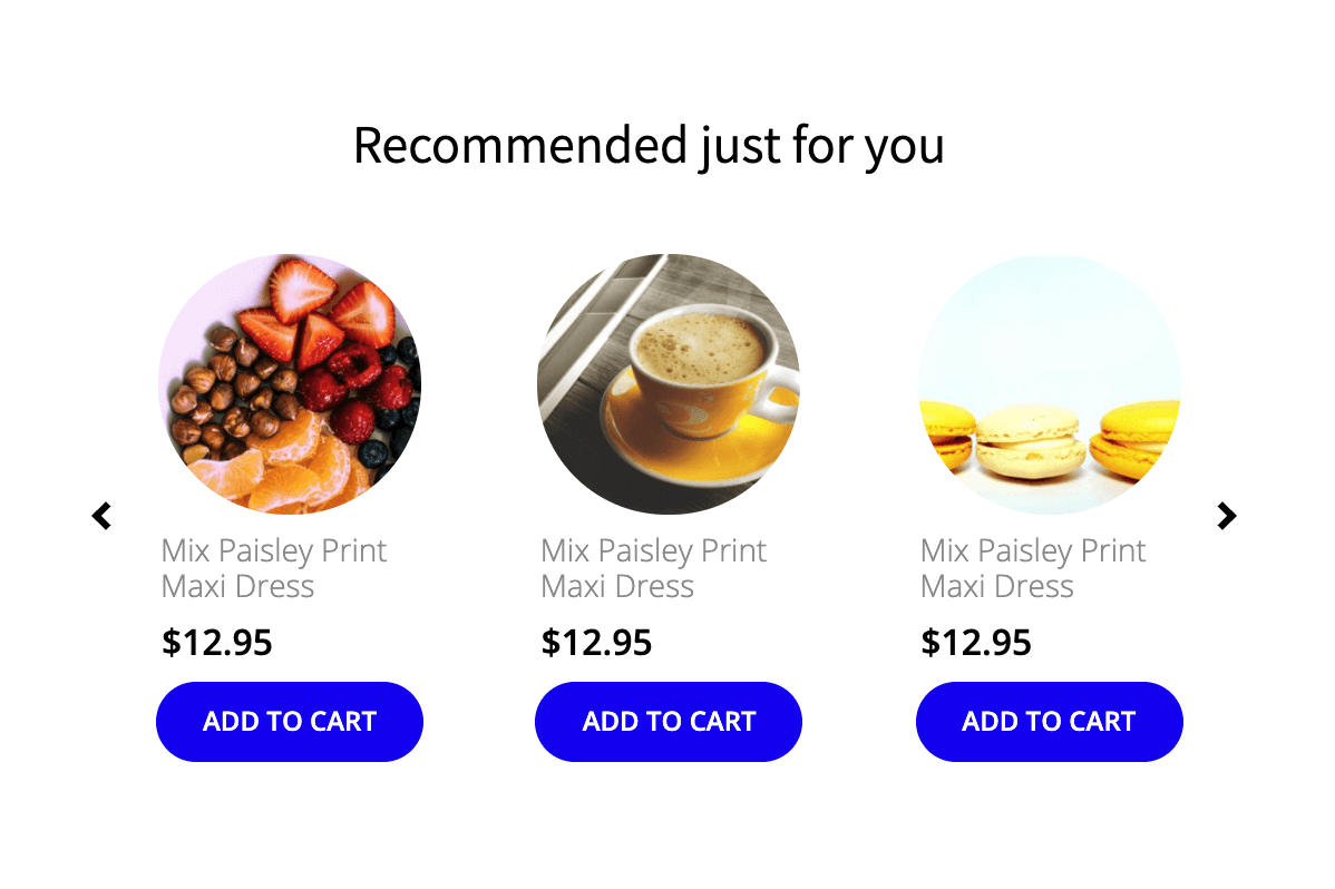 Free Product recommendation popup for e-commerce sites