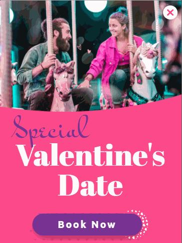 Free Valentine date promotion popup