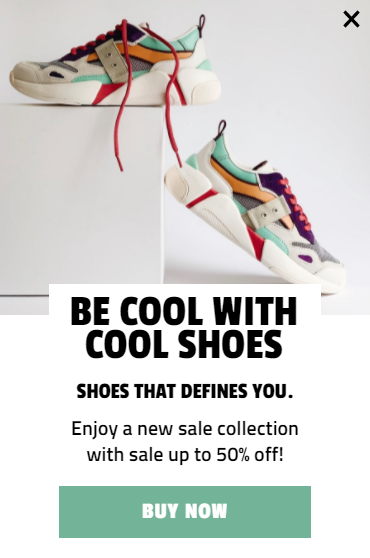Creative for Sport Shoe Style for promoting sales and deals on your website