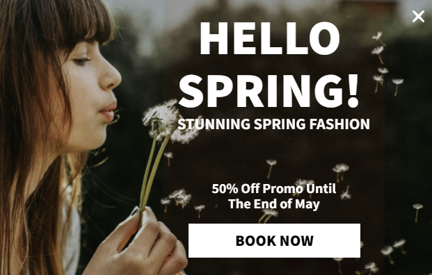 Free Creative Spring Fashion for promoting sales and deals on your website