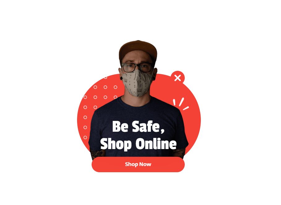 Free Be safe shop online popup