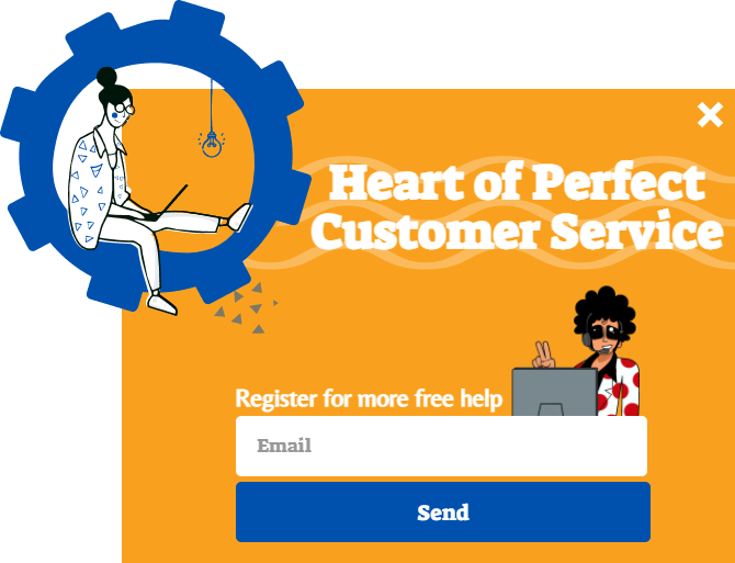 Free Modern customer support popup