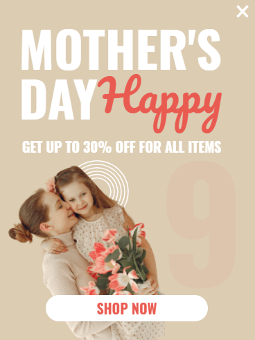 Free Creative Mother's Day for promoting sales and deals on your website