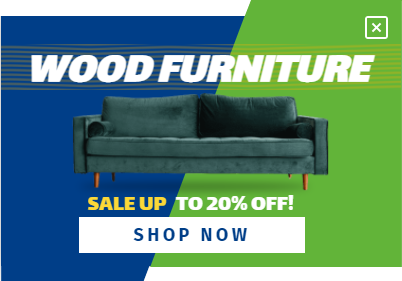 Free Furniture sale promotion popup
