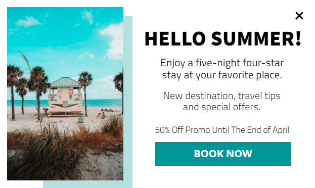 Free Creative Summer Travel for promoting sales and deals on your website