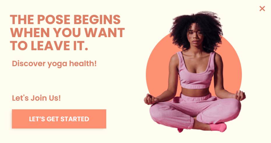 Free Creative Yoga Health for promoting sales and deals on your website