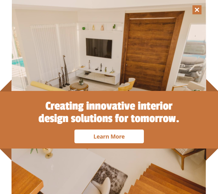 Free Interior design promotion popup