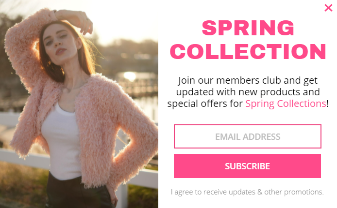 Free Convert visitors into Customers with New Spring Collection