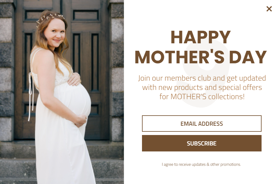 Free Convert visitors into Customers with Mother's Day Subscription Club