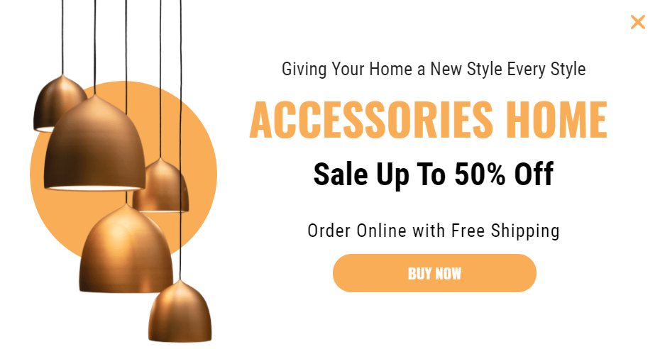 Free Accessories Home for promoting sales and deals on your website