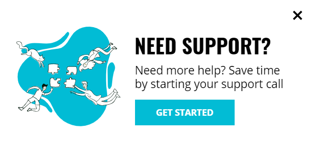 Free Support call slider