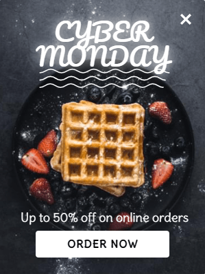 Free Cyber monday food order