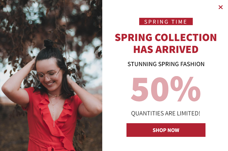 Free Creative Spring Collection for promoting sales and deals on your website