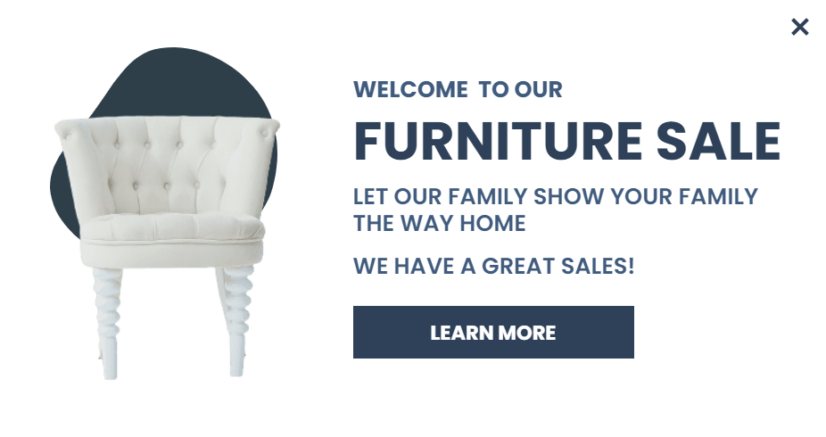 Free Furniture Style for promoting sales and deals on your website
