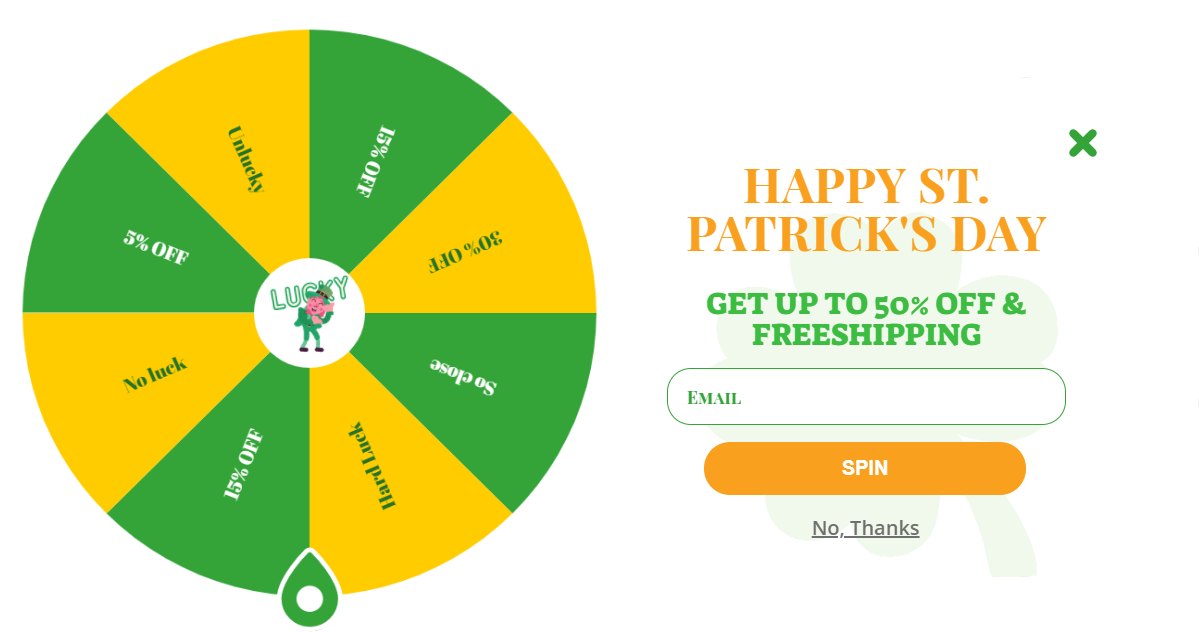 Free St. Patrick's Day Spinner