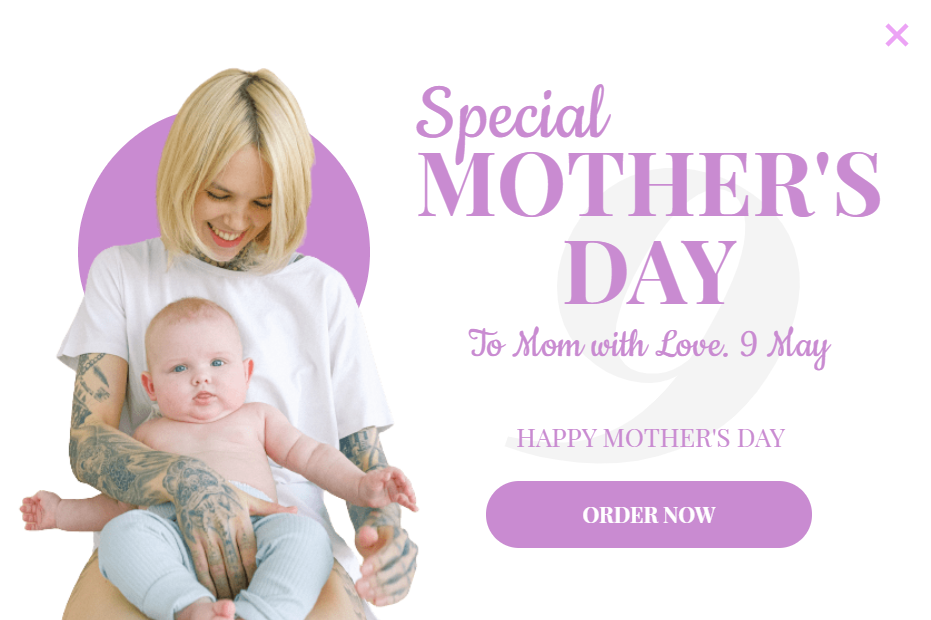 Free Creative Special Mother's Day for promoting sales and deals on your website