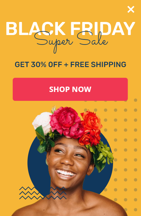 Free Black Friday floral girl