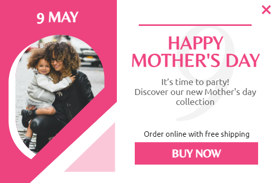 Free Creative Mother's Day for promoting sales and deals on your website