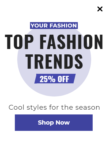 Free Creative for Top Fashion Trend for promoting sales and deals on your website