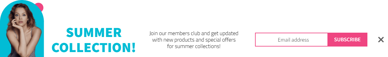 Free Convert visitors into Customers with New Summer Collection