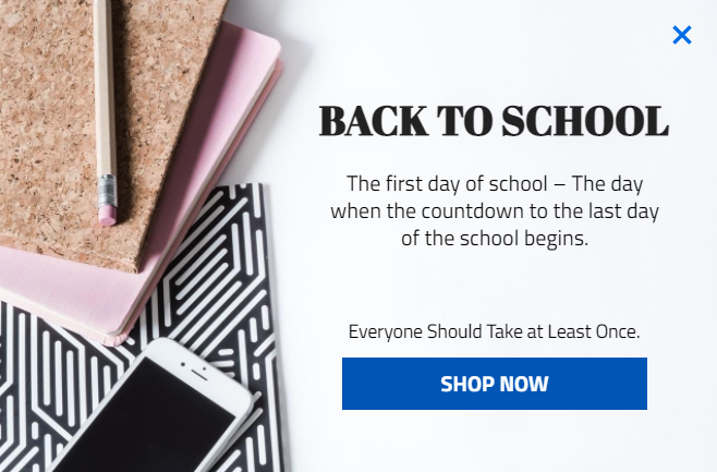 Free Creative School Collection for promoting sales and deals on your website