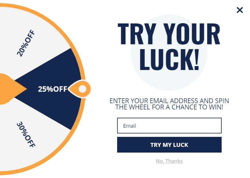 Lucky Spinner Promotion Builder