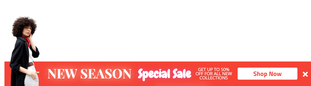 Free New season special sale popup