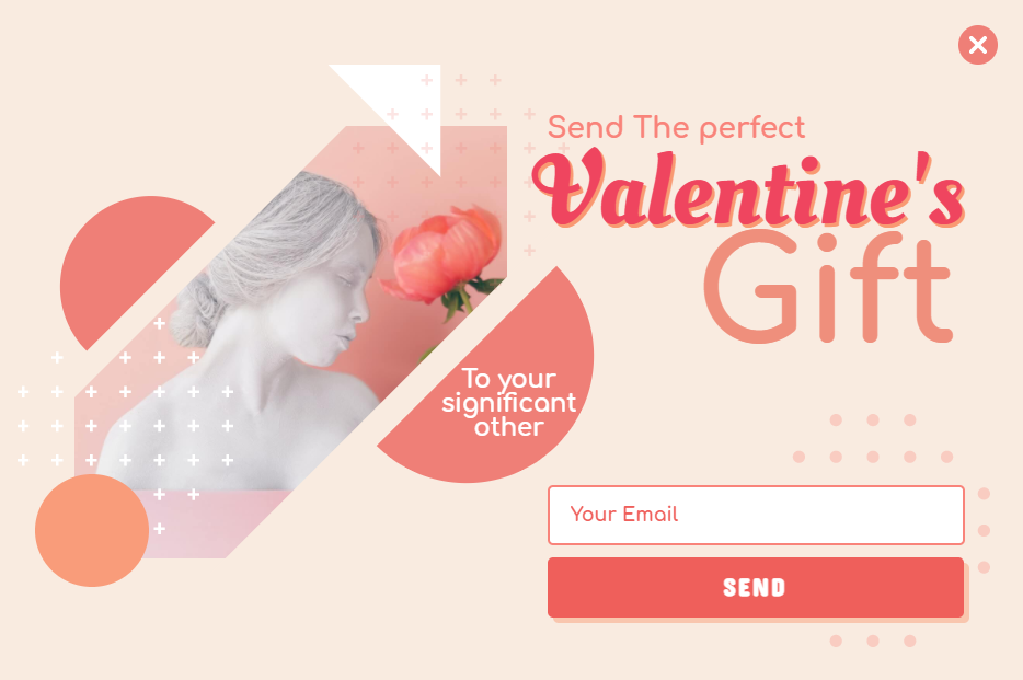 Free Valentine's Day perfect gift popup
