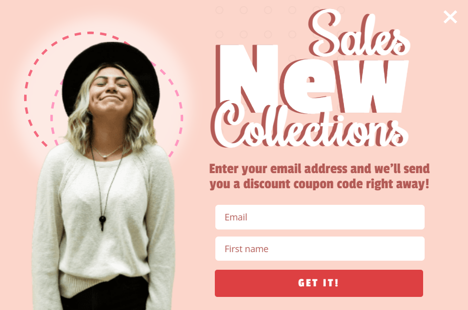 Free New sales collection popup