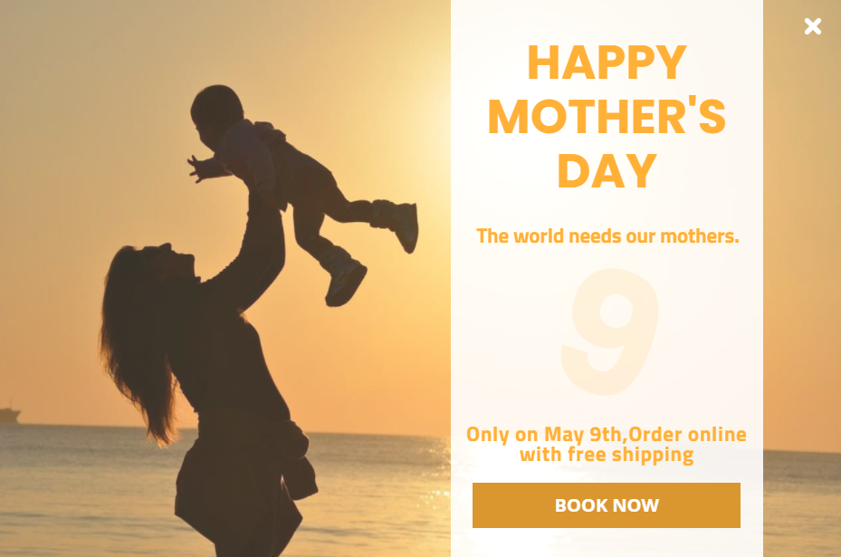 Free Creative Mother's Day for promoting sales and deals on your website