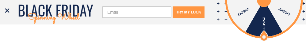 Free Black Friday spinning wheel