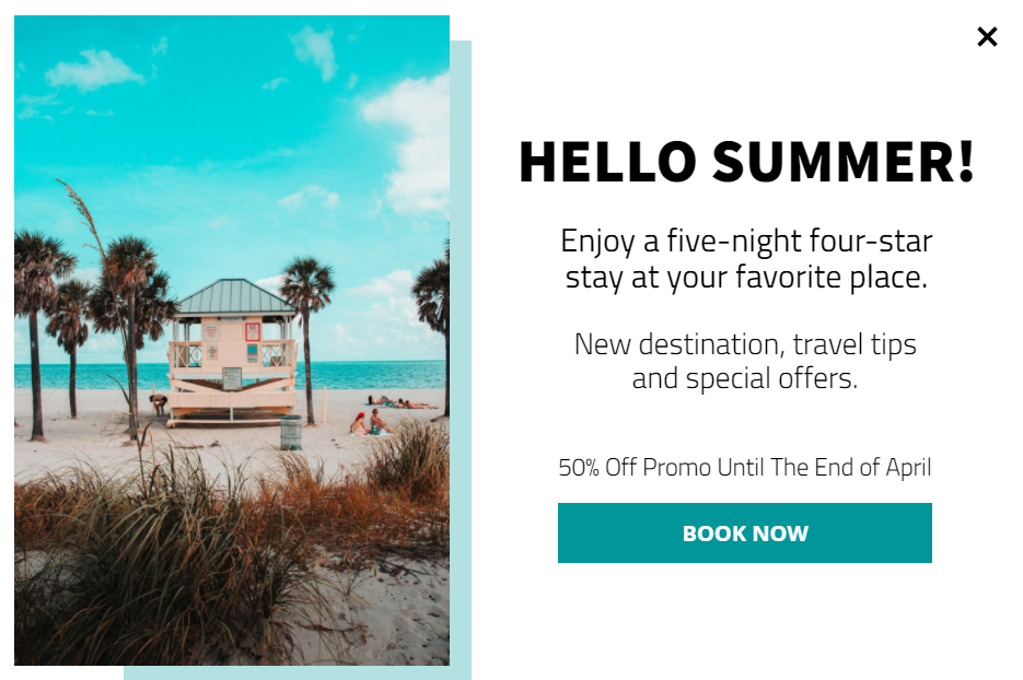 Free Creative Summer Travel for promoting sales and deals on your website