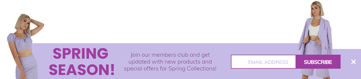 Free Convert visitors into Customers with New Spring Collection