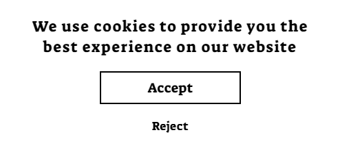 Cookies notification popup