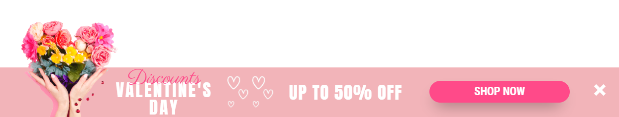 Free Valentine's Day promotion popup