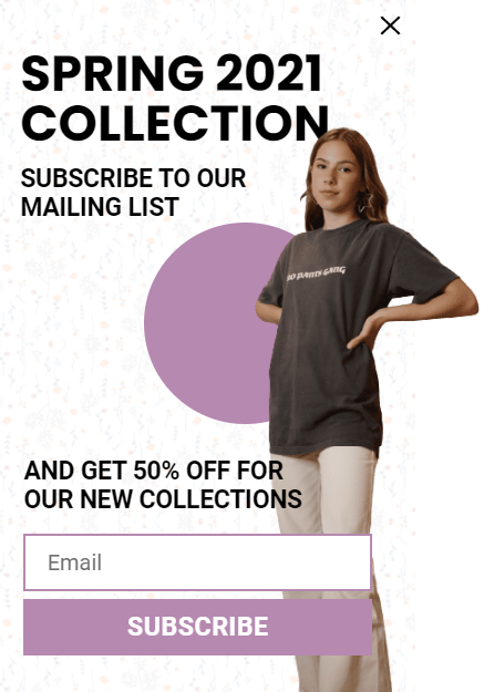 Free Convert visitors into Customers with New Spring Collection