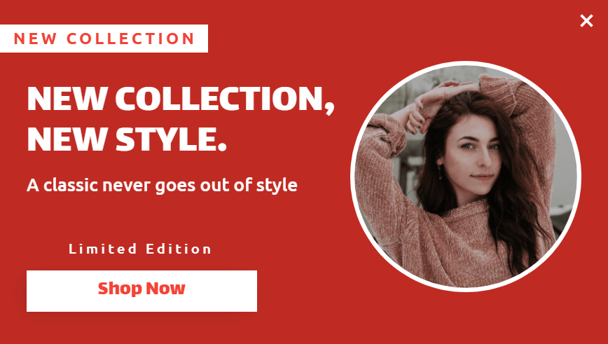 Free Creative for New Sales Collection for promoting sales and deals on your website