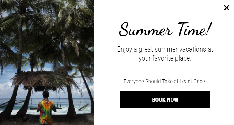 Free Creative Summer Travel for promoting sales and deals on your website
