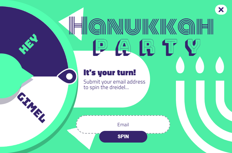 Free Happy Hanukkah Spinner