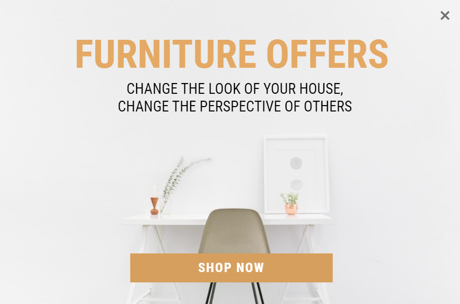 Free Furniture Style for promoting sales and deals on your website