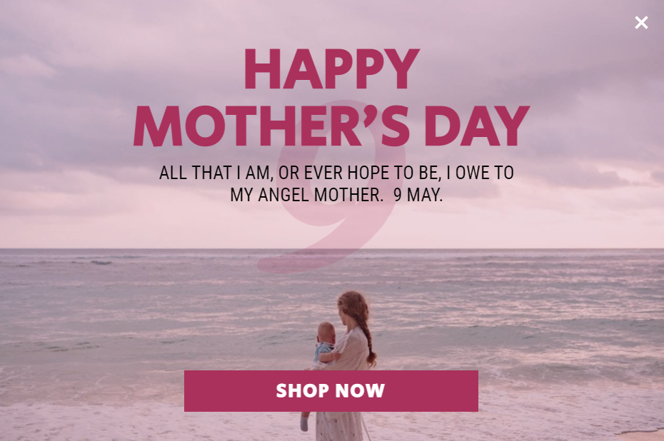 Free Creative Mother's Day for promoting sales and deals on your website