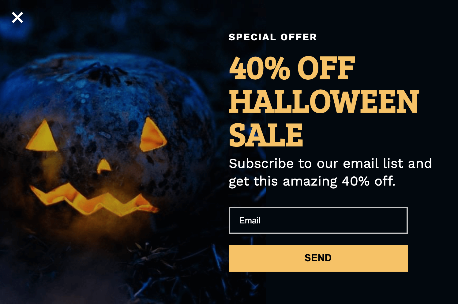 Free Halloween sale