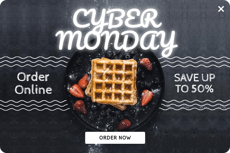 Free Cyber monday food order