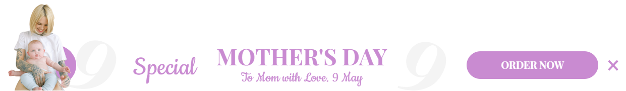 Free Creative Special Mother's Day for promoting sales and deals on your website
