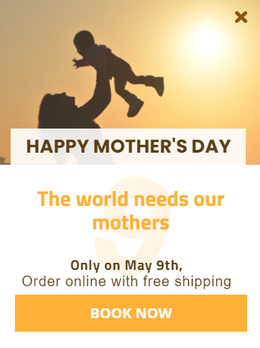 Free Creative Mother's Day for promoting sales and deals on your website