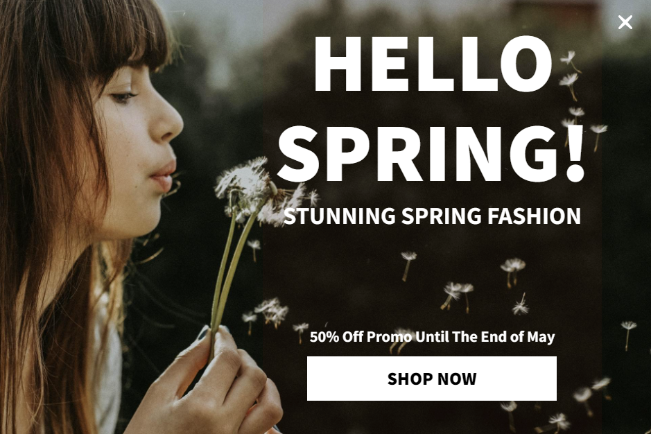 Free Creative Spring Fashion for promoting sales and deals on your website